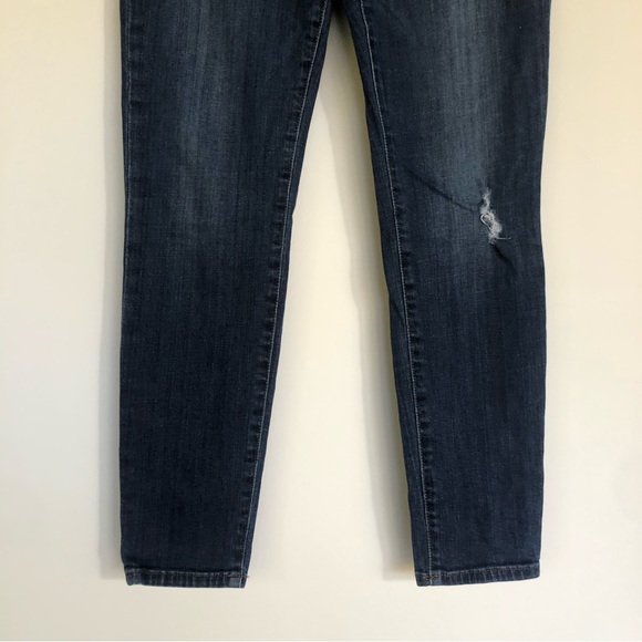 Joe’s Jeans Bramlin Skinny Ankle Jeans Size 27 Low Rise Distressed Indigo Wash - Picture 4 of 11